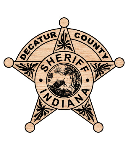 Decatur County Indiana Sheriff Star Badge SVG for CNC

Decatur County IN Sheriff Star Vector for Laser Engraving

Decatur County Indiana Law Enforcement Emblem for Wood Carving

Professional Indiana Sheriff Star Badge Vector Design

Decatur County Sheriff SVG Logo for CNC Router Projects