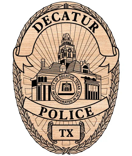 Decatur Police Badge Texas SVG Law Enforcement Vector