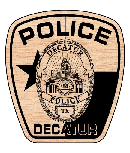 Decatur Police Patch Texas SVG Law Enforcement Vector