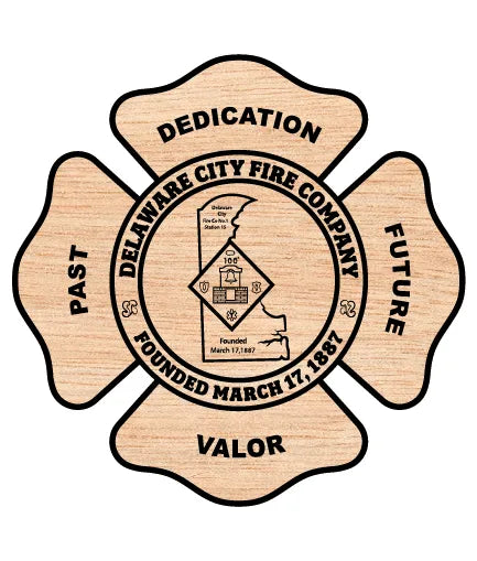 Delaware City Fire Company Badge SVG Fire Rescue Vector