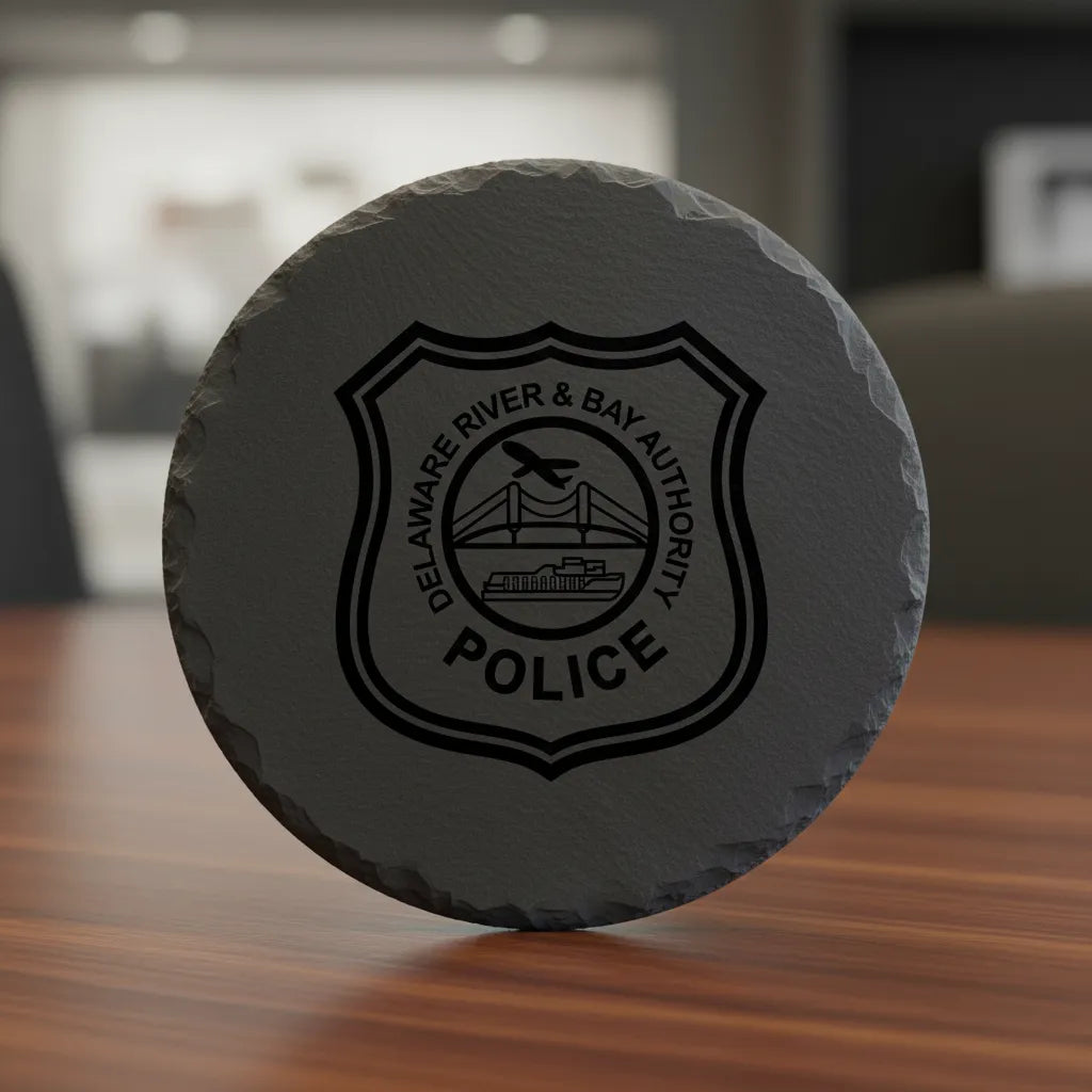 Delaware River and Bay Authority Police Badge SVG

Law Enforcement Shield Vector Design

Bridge and Ferry Police Badge Engraving File

DRBA Police Sign CNC File

Transportation Authority Seal Vector for Laser Cutting