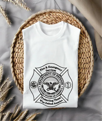 Department of Defense Fire & Emergency Services Emblem SVG Military Firefighter Vector