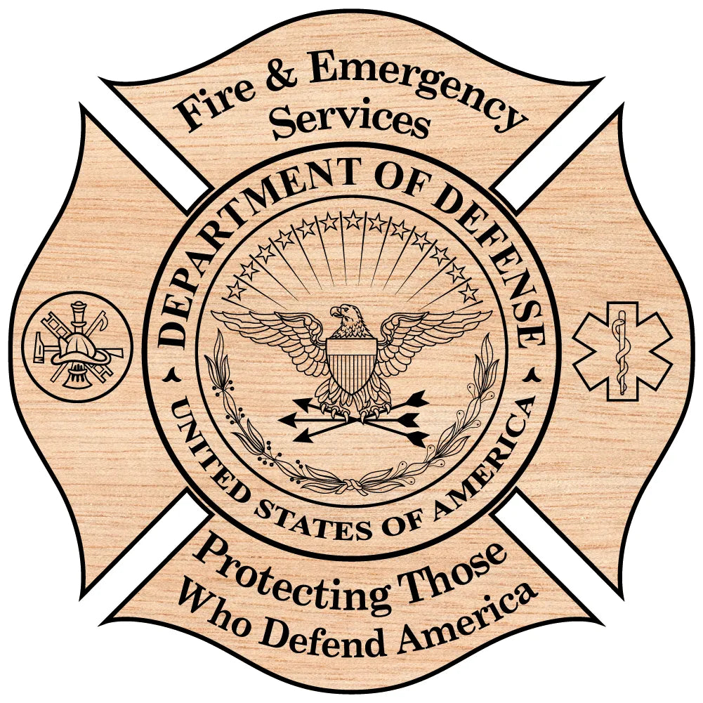 Department of Defense Fire & Emergency Services Emblem SVG Military Firefighter Vector