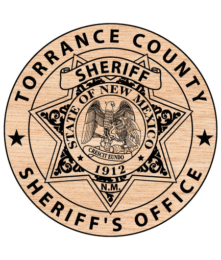 Torrance County Sheriff Badge SVG

New Mexico Law Enforcement Vector

Sheriff Office 6-Point Star Emblem

Deputy Plaque Engraving File

Torrance County Sign CNC File