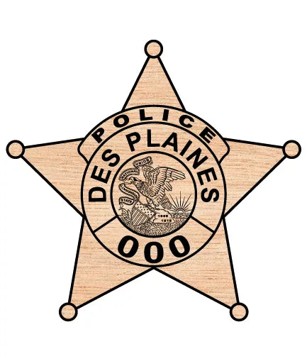 Des Plaines Police Department Badge SVG Illinois Law Enforcement Vector   