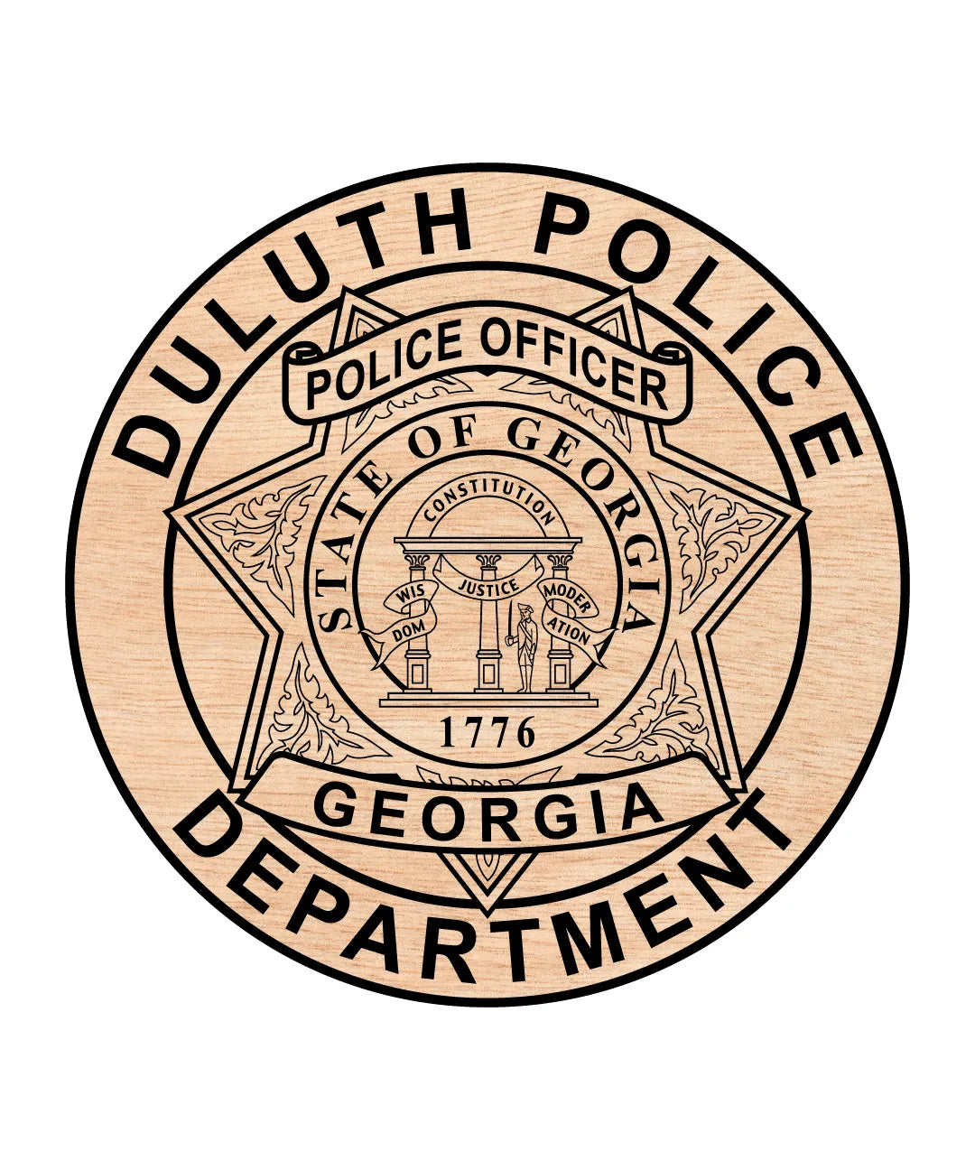 Duluth Police Department Badge SVG Georgia Law Enforcement Vector