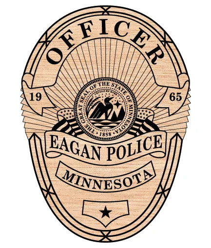Eagan Police Officer Badge Minnesota SVG Minnesota Law Enforcement Vector
