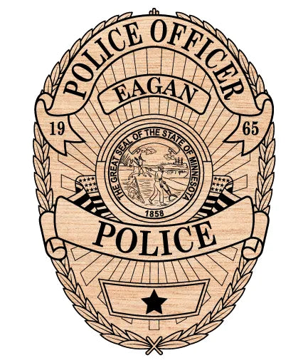 Eagan Police Officer Badge SVG Minnesota Law Enforcement Vector