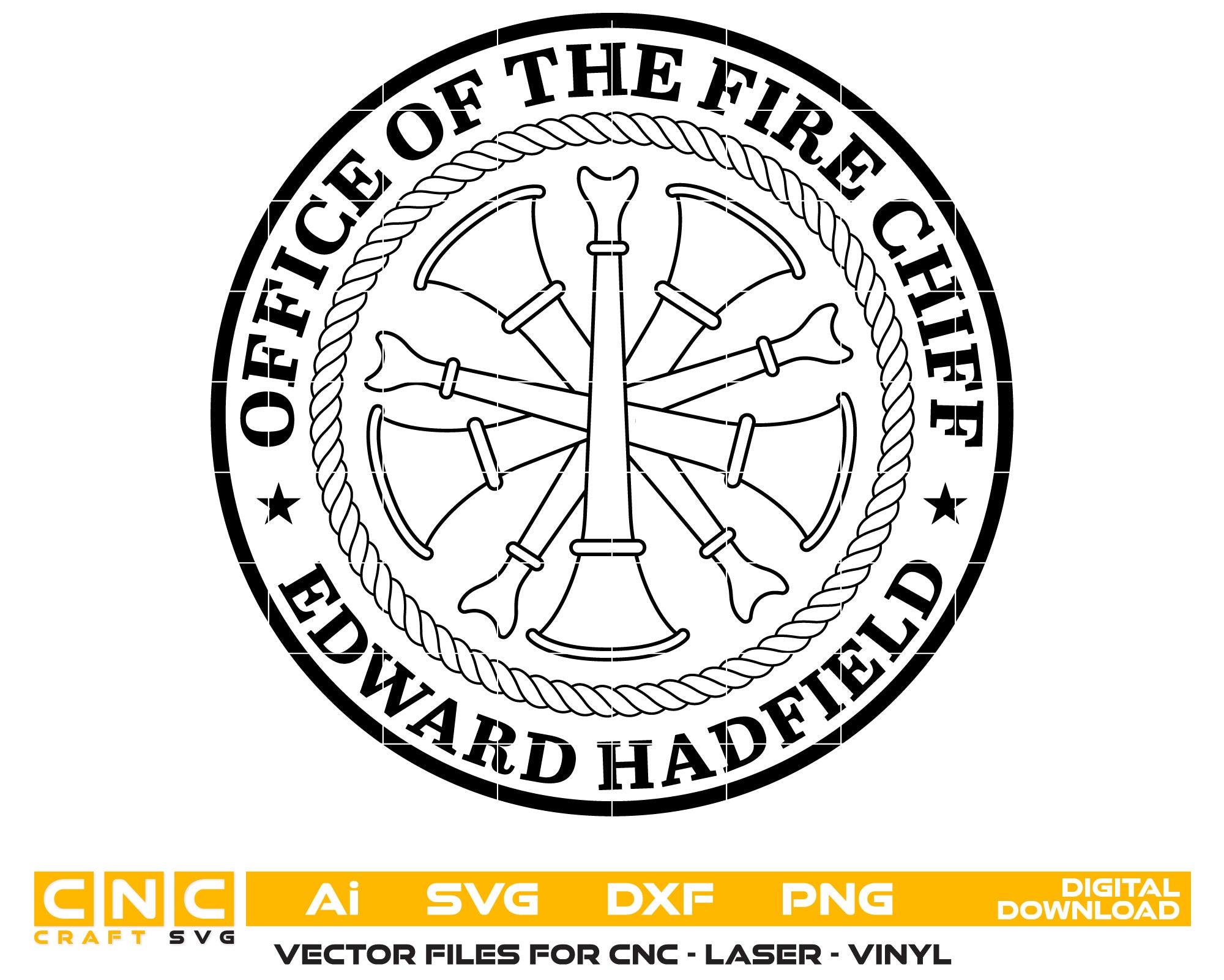 Edward Hadfield Fire Chief Challenge Coin SVG
Fire Chief Challenge Coin Vector
Fire Department Coin Design SVG
Fire Service Commemorative Coin
Edward Hadfield Coin Vector