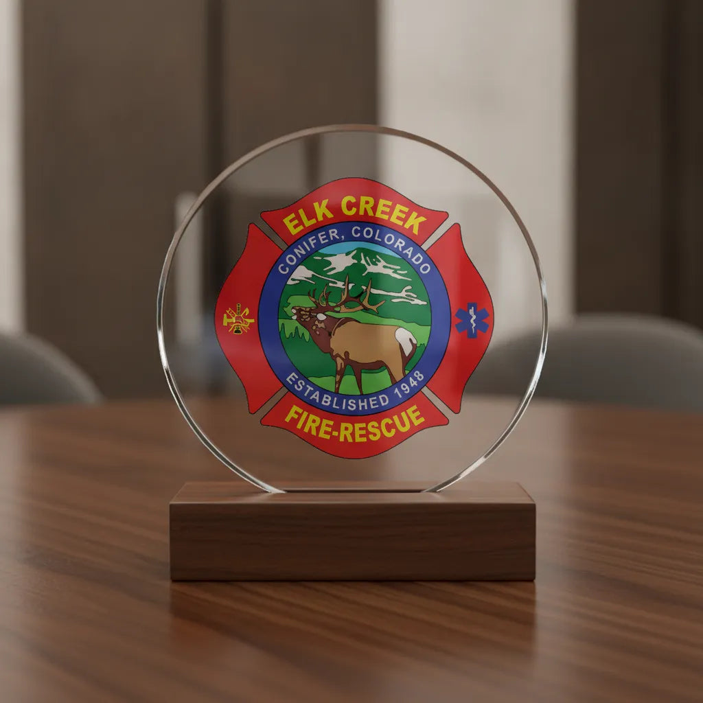 Elk Creek Fire Protection District Badge SVG

Conifer Colorado Firefighter Vector Design

Elk and Mountains Fire Rescue Engraving File

Full Color Maltese Cross Sign CNC File

Firefighter Scramble and Star of Life Vector