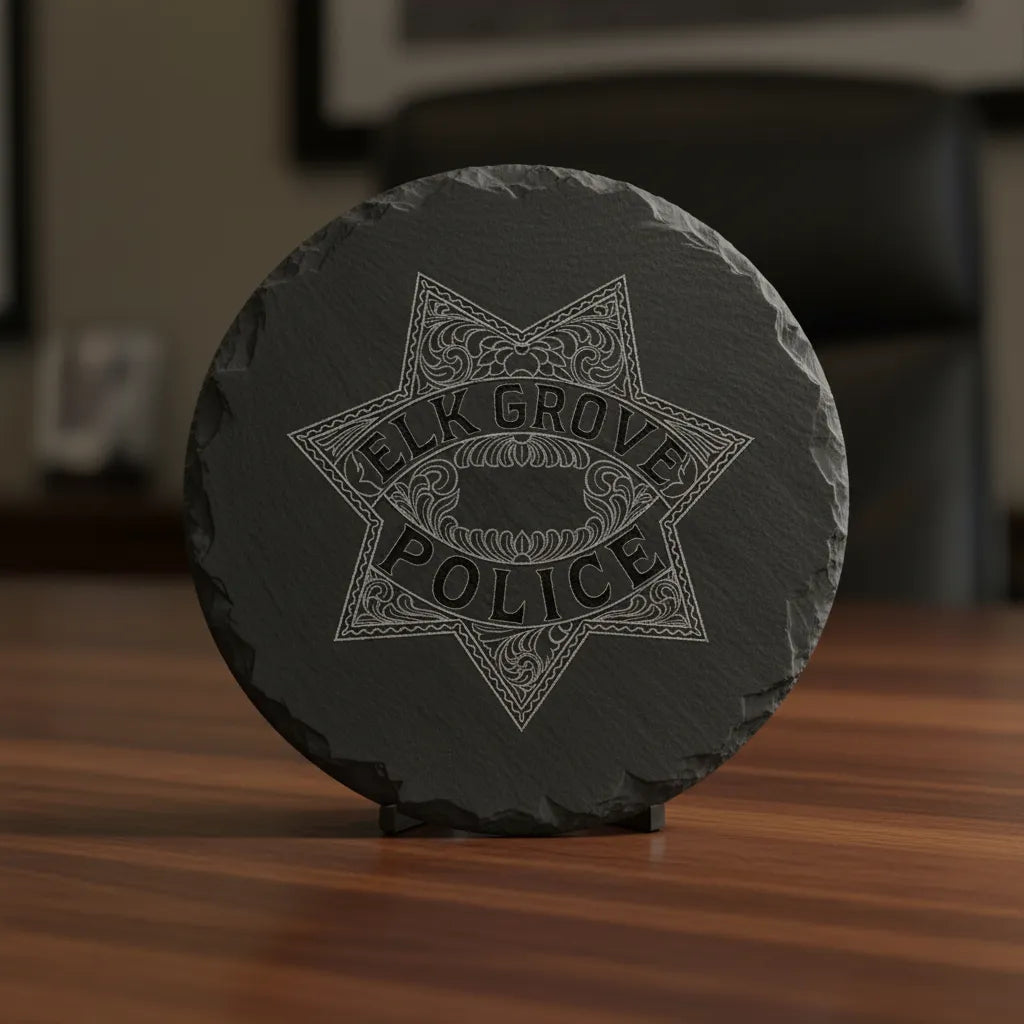 Elk Grove Police Department Badge SVG

6-Point Star Law Enforcement Vector Design

Western Filigree Police Badge Engraving File

Elk Grove Police Sign CNC File

Star Badge Vector for Laser Cutting