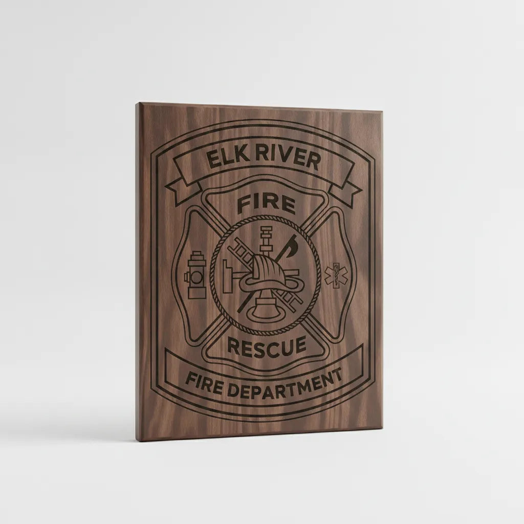 Elk River Fire Department Patch SVG

Fire Rescue Maltese Cross Vector

Elk River Firefighter Emblem

Firefighter Plaque Engraving File

Fire Department Sign CNC File