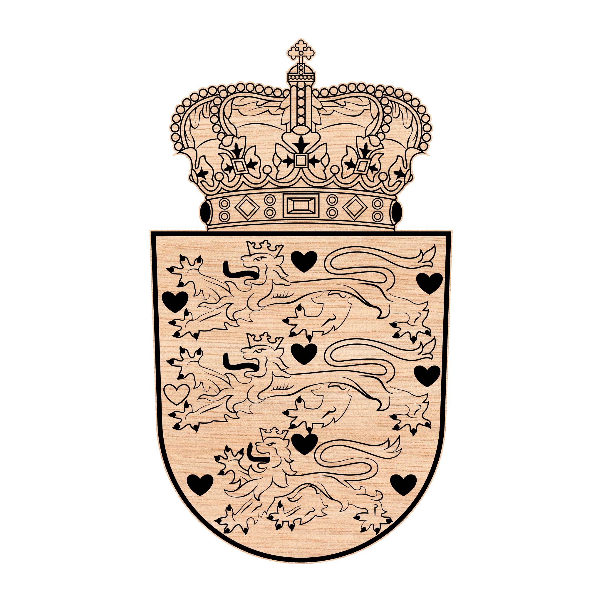 National Coat of Arms of Denmark SVG for CNC

Denmark Coat of Arms Vector for Laser Engraving

Danish Royal Shield Emblem for Wood Carving

Professional Denmark National Seal Vector Design

Denmark SVG Emblem Logo for CNC Router Projects