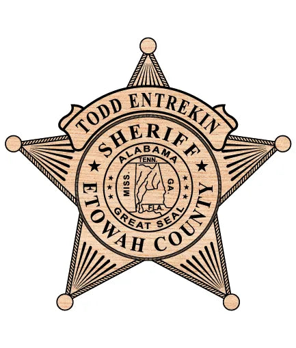 Etowah County Sheriff's Office Badge SVG Alabama Law Enforcement Vector