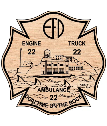 Evanston Fire Department Station 22 Badge SVG Fire Rescue Vector