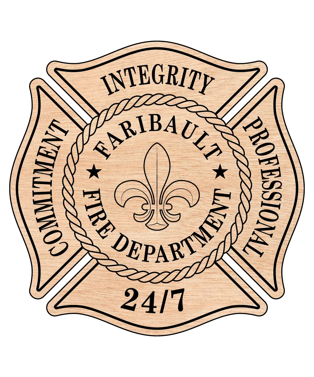 Faribault Fire Department Patch SVG Minnesota Firefighter Vector