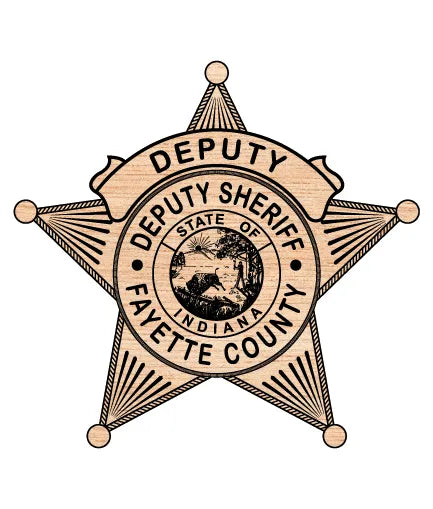 Fayette County Deputy Sheriff Badge SVG Indiana Law Enforcement Vector