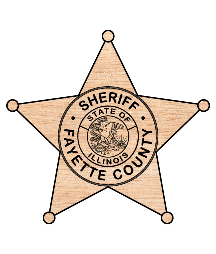 Fayette County Sheriff Badge SVG Illinois Law Enforcement Vector