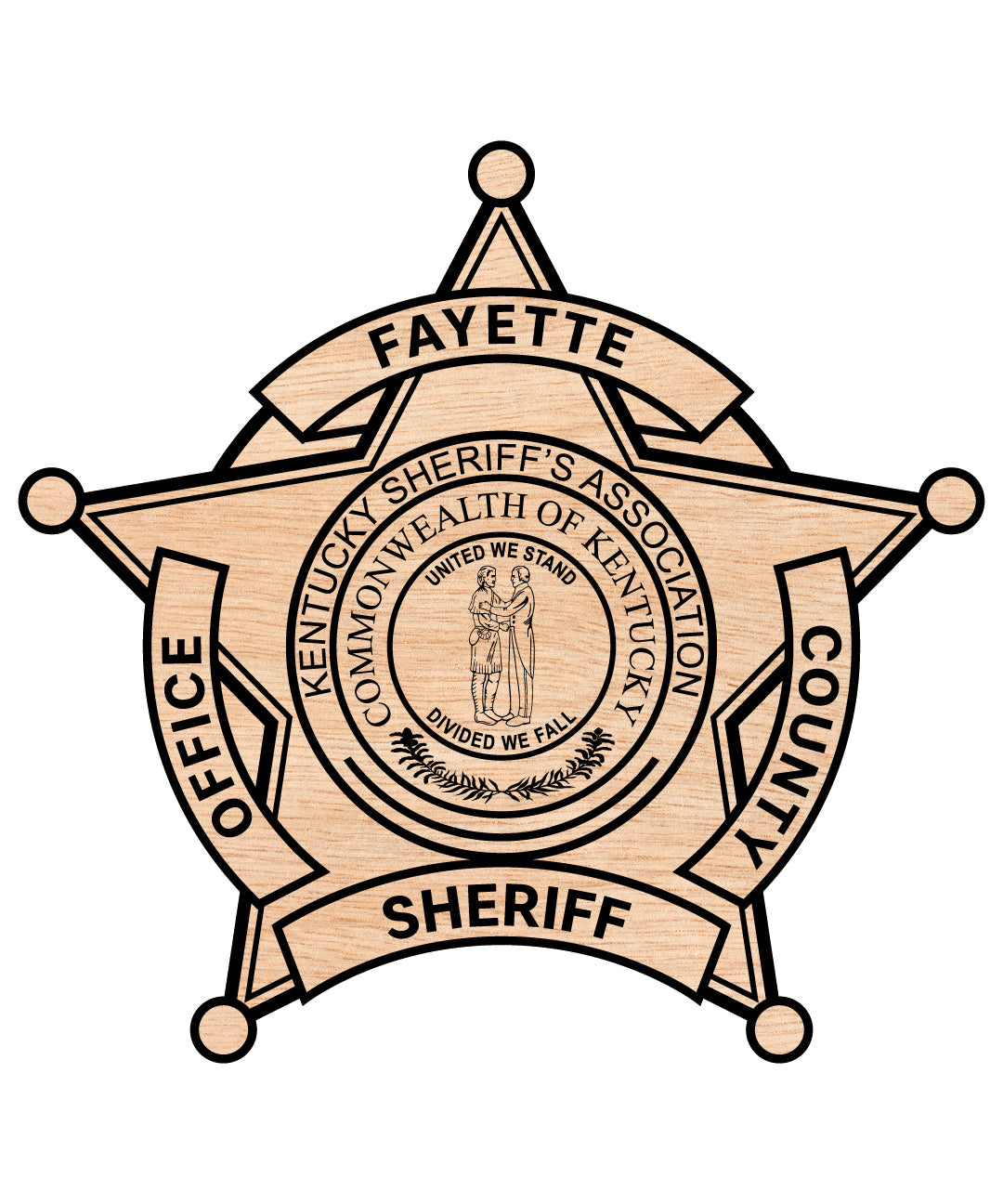 Fayette County Sheriff Office Badge SVG Kentucky Law Enforcement Vector