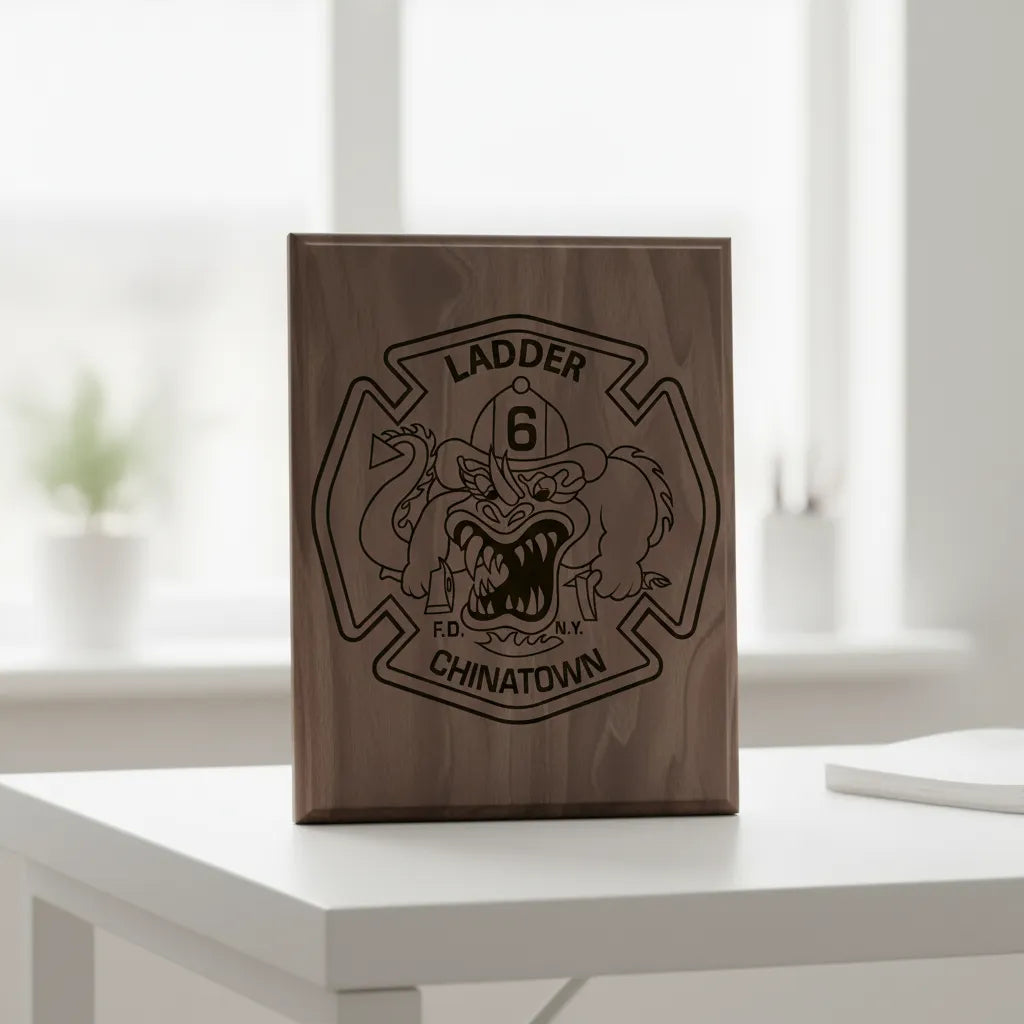 FDNY Chinatown Ladder 6 Badge SVG

New York City Fire Department Vector

Chinese Dragon Firefighter Engraving File

FDNY Ladder 6 Sign CNC File

Maltese Cross Fire Rescue Vector for Lasers