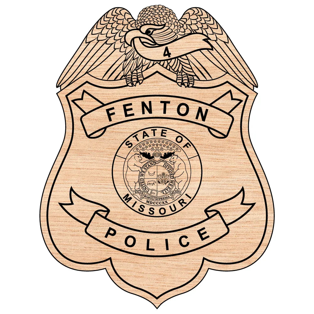Fenton Police Department Badge SVG Missouri Law Enforcement Vector