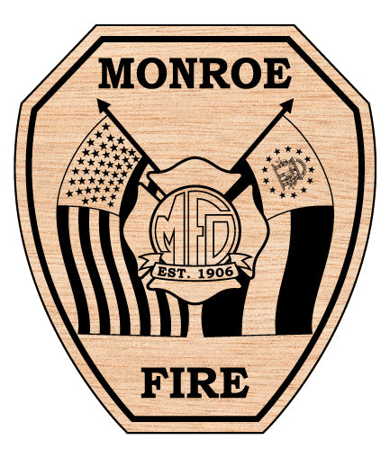 City of Monroe Fire Department Patch SVG for CNC

Monroe GA Fire Dept Logo Vector for Laser Engraving

Monroe Georgia Fire Department Emblem for Wood Carving

Professional City of Monroe Fire Patch Vector Design

Monroe GA Fire SVG Logo for CNC Router Projects