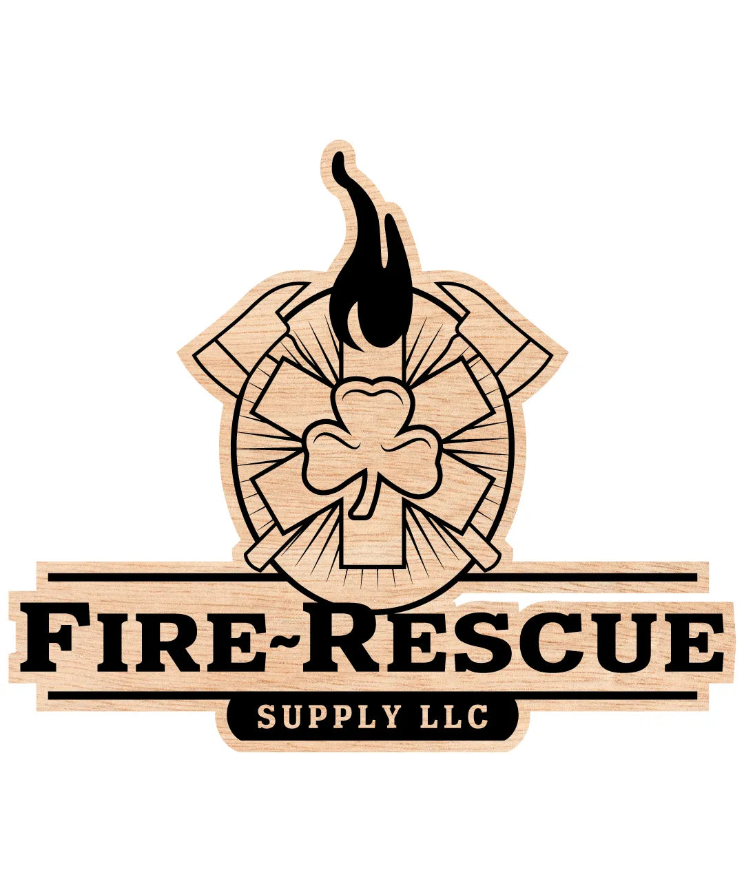 Fire Rescue Supply LLC Logo SVG Firefighter Vector