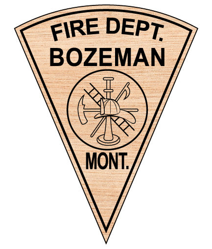 Bozeman Fire Department Patch SVG

Montana Fire Rescue Vector Design

Firefighter Helmet and Ladder Emblem

Bozeman Mont Fire Logo for Engraving

Fire Dept Triangle Patch CNC File