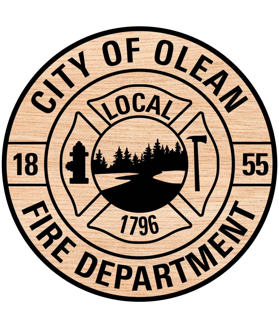 City of Olean Fire Department Badge SVG

New York Firefighter Vector Design

Olean Fire Local 1855 Emblem

Fire Dept Cross Logo for Engraving

Fire Rescue CNC Badge File