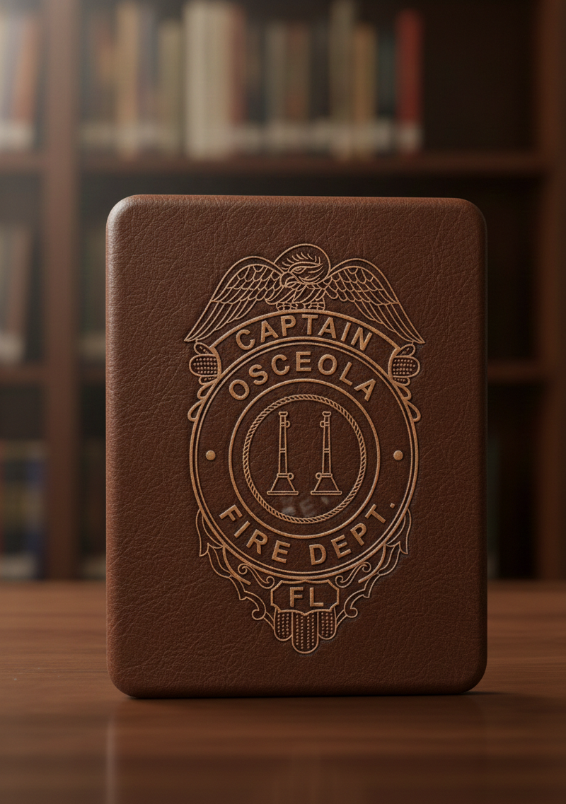 Osceola County Fire Captain Badge SVG

Florida Firefighter Vector Design

Fire Captain Twin Bugles Emblem

Firehouse Sign Engraving File

Osceola FL Fire Dept CNC File