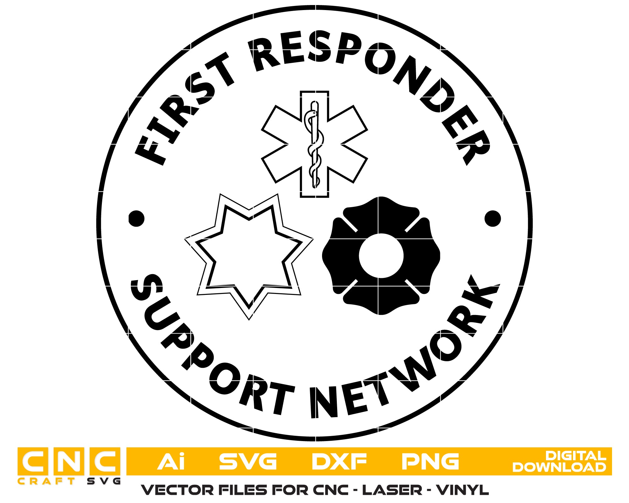 First Responder Support Network Logo SVG for CNC

FRSN Support Emblem Vector for Laser Engraving

First Responder Wellness Logo for Wood Carving

Professional FRSN Mental Health Support Design

First Responder Support SVG Logo for CNC Router Projects