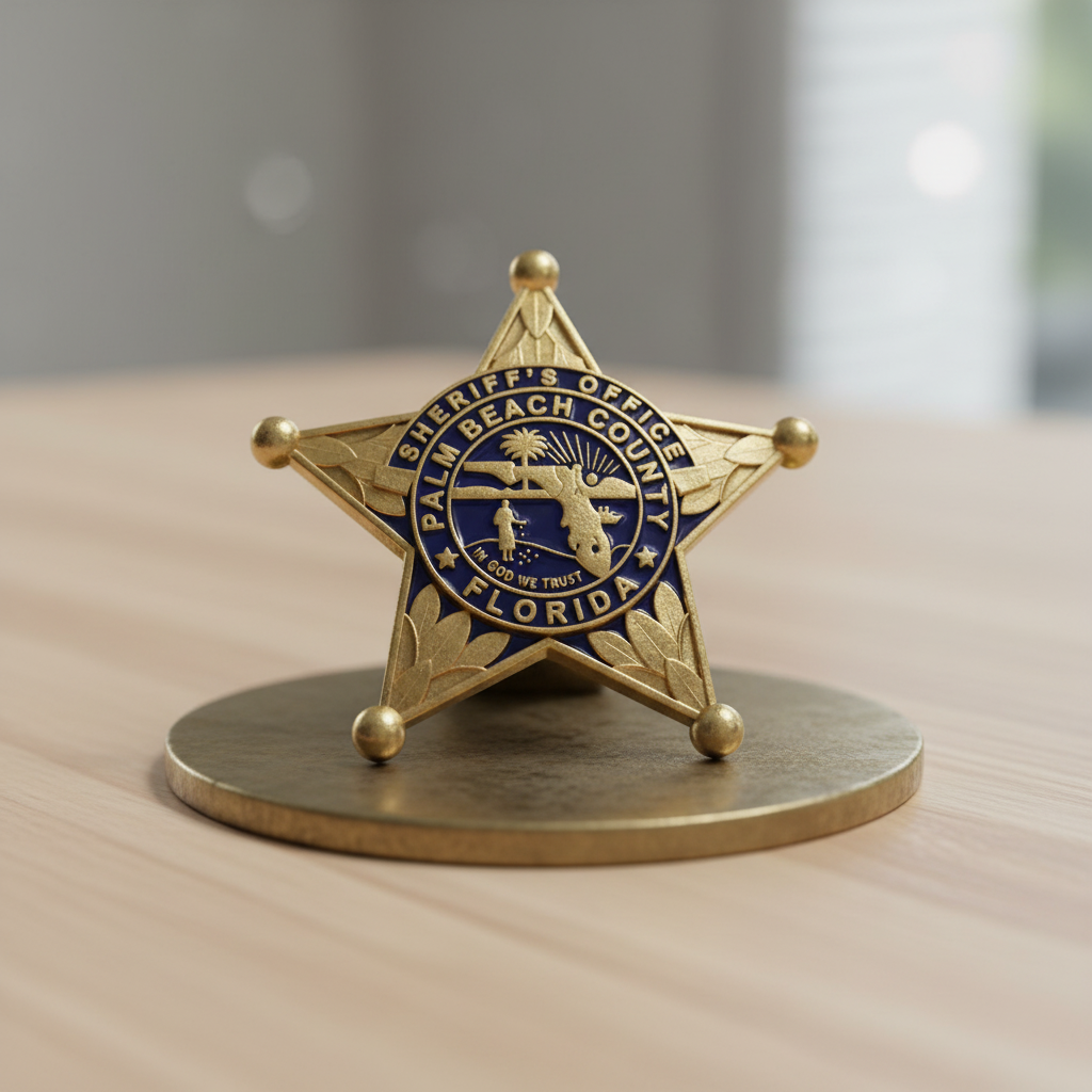Palm Beach County Sheriff Badge SVG

Florida Law Enforcement Vector

Sheriffs Office 5-Point Star Emblem

Deputy Plaque Engraving File

Palm Beach County Sign CNC File