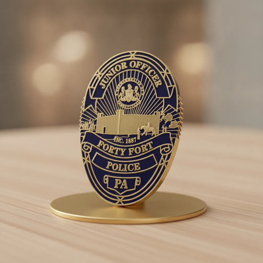 Forty Fort Junior Police Officer Badge SVG

Pennsylvania Youth Law Enforcement Shield Vector

Commonwealth of PA Seal Engraving File

Forty Fort Junior Badge Sign CNC File

Junior Police Shield Vector for Lasers
