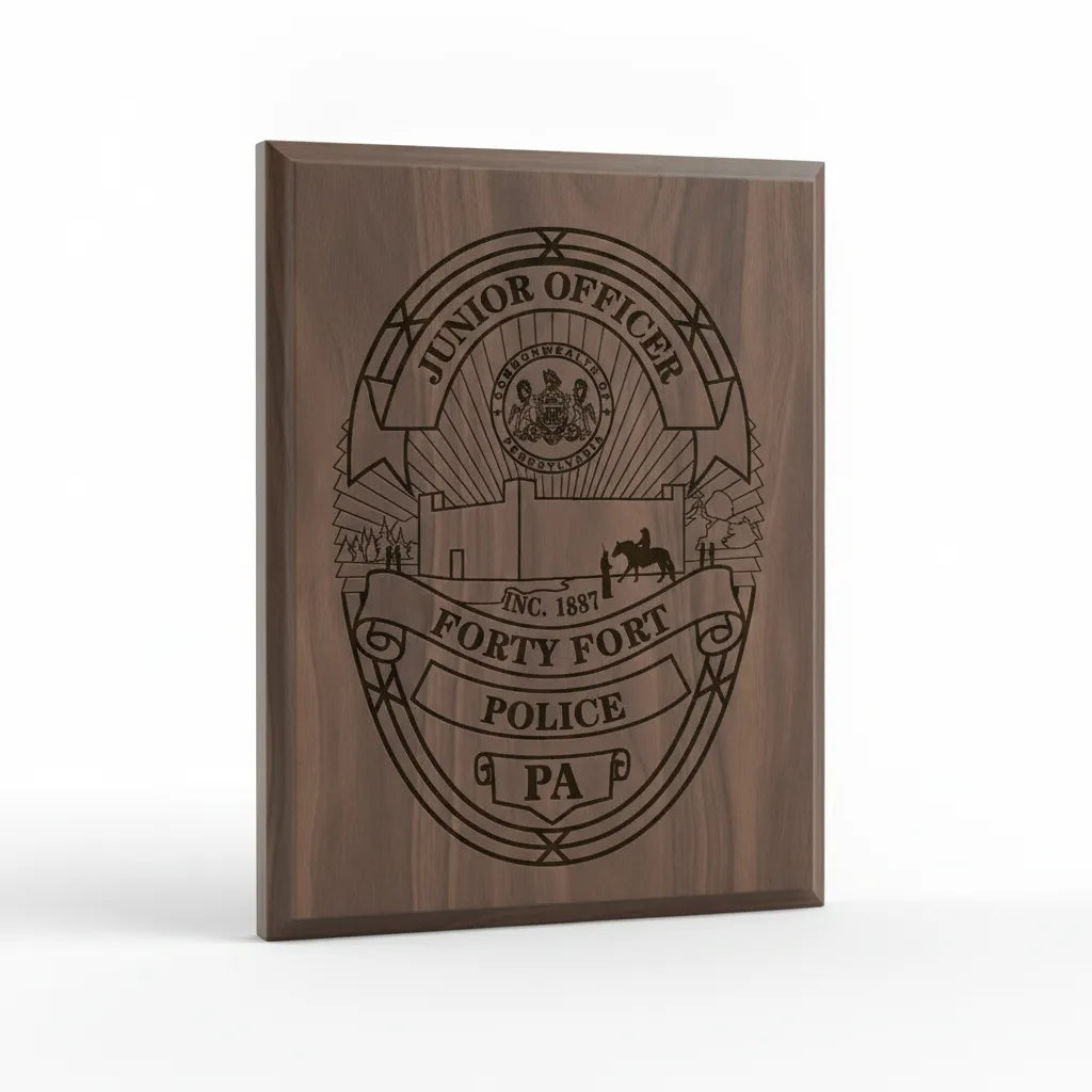 Forty Fort Junior Police Officer Badge SVG

Pennsylvania Youth Law Enforcement Shield Vector

Commonwealth of PA Seal Engraving File

Forty Fort Junior Badge Sign CNC File

Junior Police Shield Vector for Lasers