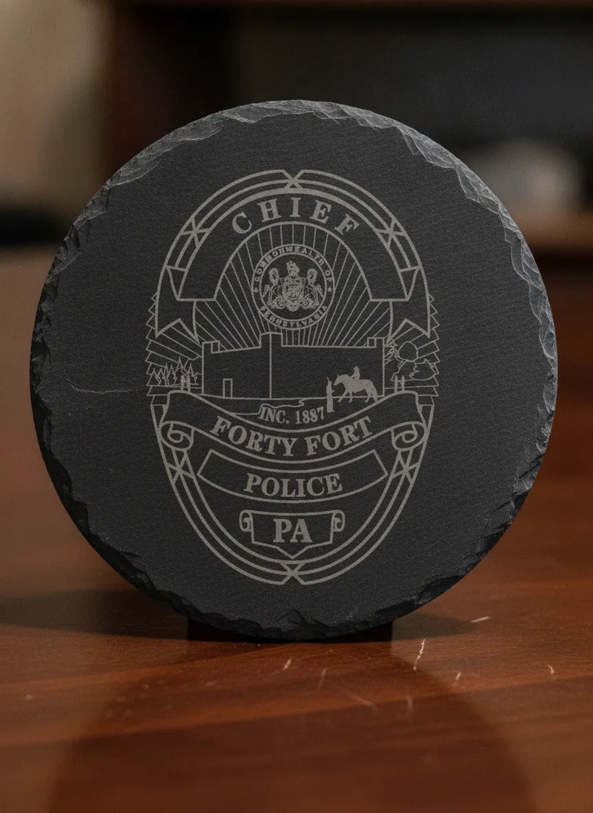 Forty Fort Police Chief Badge SVG

Pennsylvania Law Enforcement Shield Vector

Commonwealth of PA Seal Engraving File

Forty Fort Police Badge Sign CNC File

Police Chief Shield Vector for Lasers