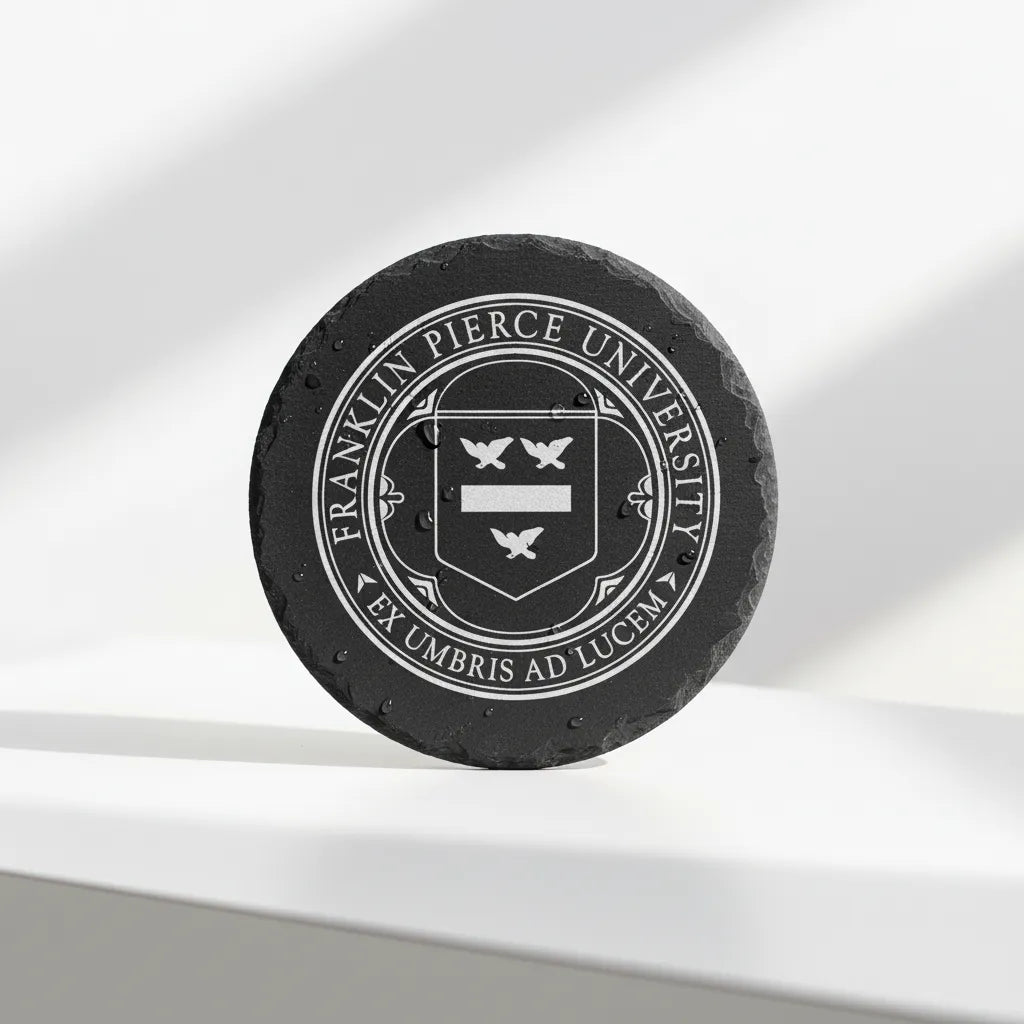 Franklin Pierce University Logo SVG

Collegiate Academic Seal Vector Design

University Shield Engraving File

Franklin Pierce NH Sign CNC File

FPU Ravens Logo Vector for Lasers
