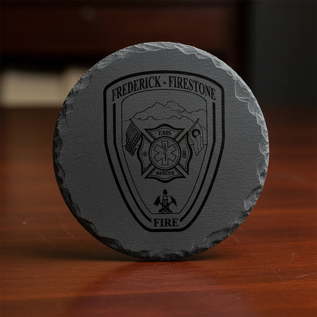 Frederick Firestone Fire Chief Badge SVG

Colorado Fire Department Vector Design

Vintage Fire Engine Badge Engraving File

Frederick Firestone CO Sign CNC File

Eagle Fire Chief Badge Vector for Laser Cutting