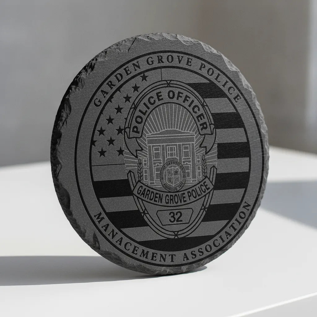 Garden Grove Police Management Badge SVG

California Law Enforcement Emblem Vector

American Flag Police Shield Engraving File

Garden Grove Cop Badge Sign CNC File

Police Officer Shield Vector for Lasers