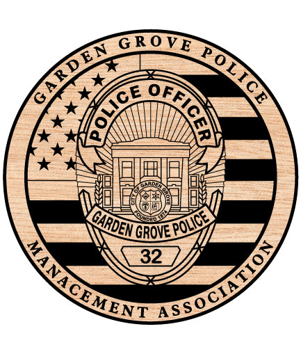 Garden Grove Police Management Badge SVG

California Law Enforcement Emblem Vector

American Flag Police Shield Engraving File

Garden Grove Cop Badge Sign CNC File

Police Officer Shield Vector for Lasers
