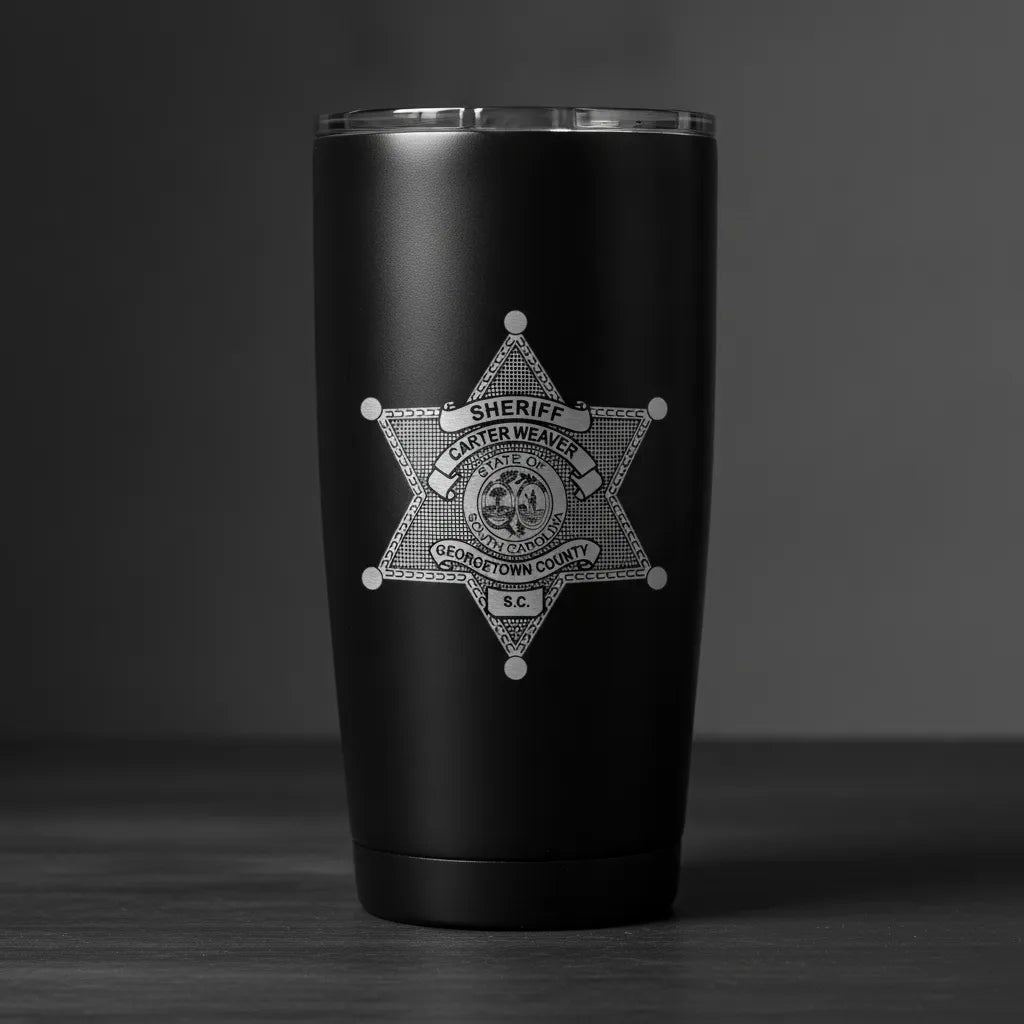 Georgetown County Sheriff Badge SVG

South Carolina Law Enforcement Star Vector

State of SC Seal Engraving File

6 Point Sheriff Star Sign CNC File

Sheriff Badge Vector for Lasers