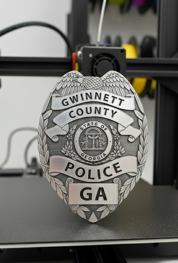 Gwinnett County Police Badge SVG

Georgia Police Shield with Eagle

Gwinnett County Law Enforcement Emblem

Police Badge Vector for Engraving

Georgia State Seal Police Logo