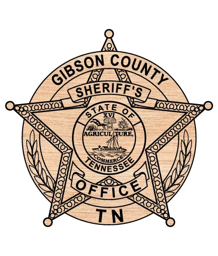 Gibson County Sheriff's Office Badge Tennessee SVG Law Enforcement Vector