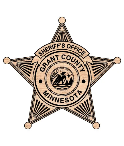 Grant County Sheriff's Office Badge Minnesota SVG Law Enforcement Vector