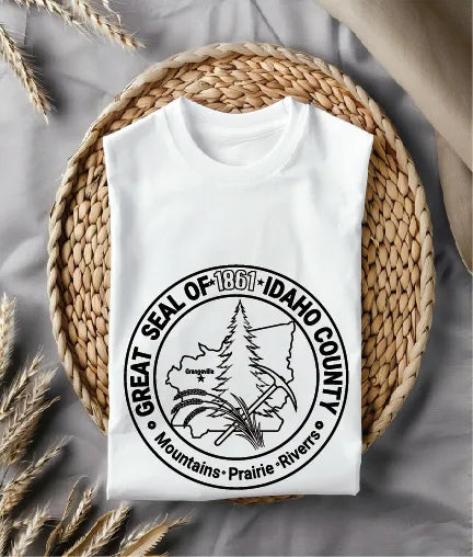 Great Seal of Idaho County Idaho SVG Seal Vector