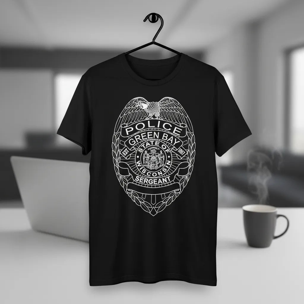 Green Bay Wisconsin Police Sergeant Badge SVG for CNC

GBPD Sergeant Badge Vector for Laser Engraving

Green Bay Wisconsin Law Enforcement Emblem for Wood Carving

Professional Green Bay Police Sergeant Shield Design

Green Bay Police SVG Logo for CNC Router Projects