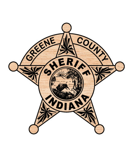 Greene County Sheriff Badge SVG Indiana Law Enforcement Vector