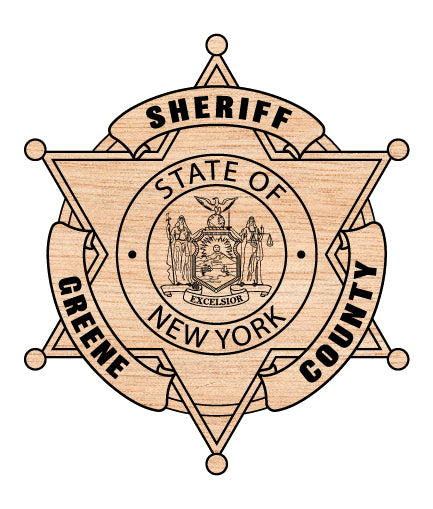 Greene County Sheriff Badge SVG New York Law Enforcement Vector