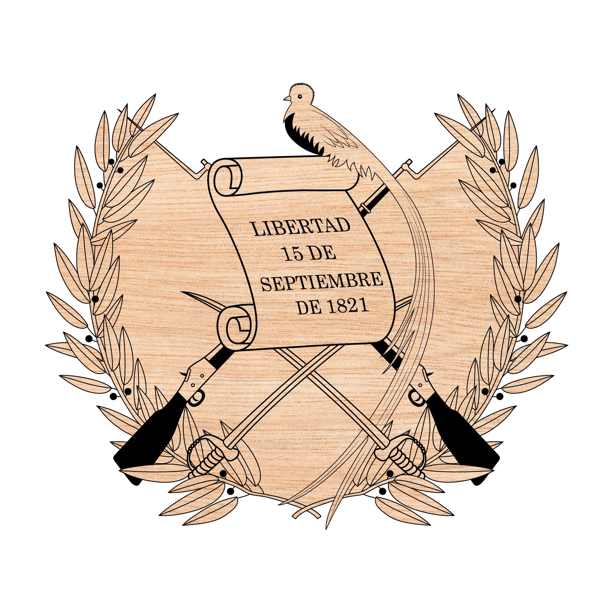 Coat of Arms of Guatemala SVG for CNC

Guatemala National Emblem Vector for Laser Engraving

Guatemalan Quetzal Shield Emblem for Wood Carving

Professional Guatemala Coat of Arms Vector Design

Guatemala SVG Emblem Logo for CNC Router Projects