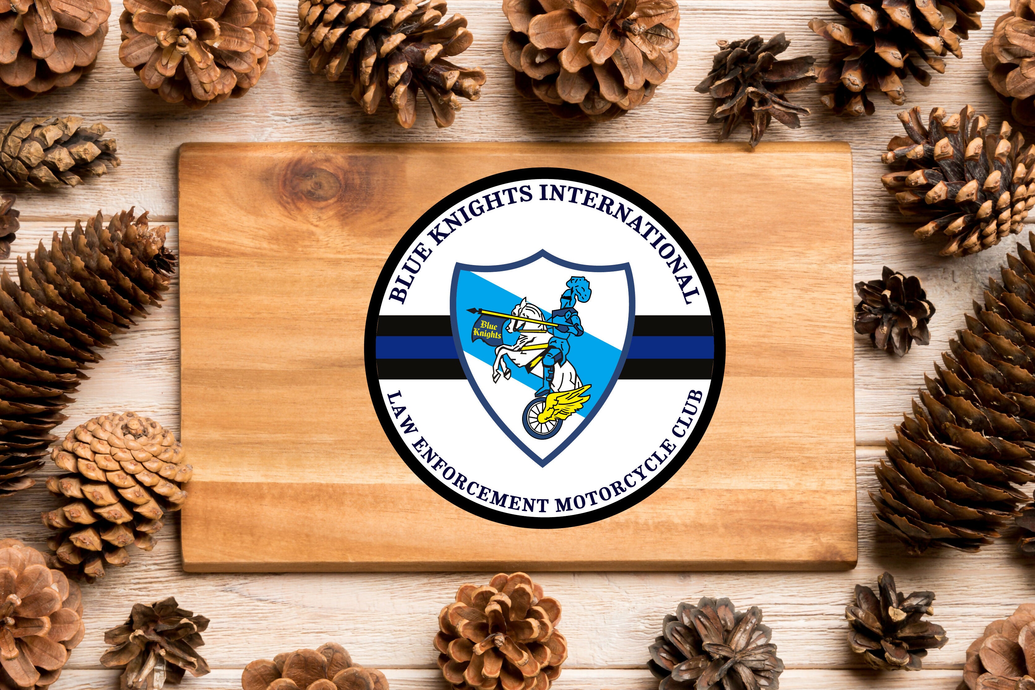 Blue Knights International Law Enforcement Motorcycle Club Patch-01S-01