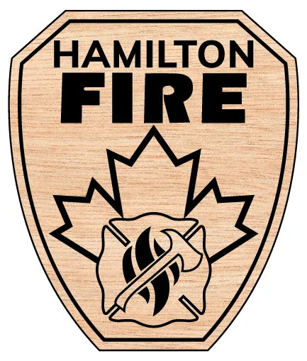 Hamilton Fire Department Badge Canada SVG Fire Rescue Vector